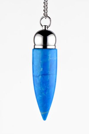 Blue Turquoise Crystal Chamber Divination Dowsing Pendulum
