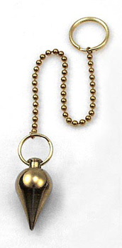 Bobber Gold Brass Dowsing Pendulum for Pendulum Charts and Intuitive Development